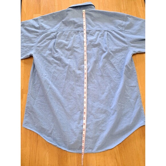 VTG Casey Coleman Button Up Shirt Blue Embroidered Winter Wolves Cotton Size XL - Picture 9 of 9